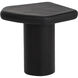 Detti 23.5 X 22 inch Matte Black Outdoor End Table
